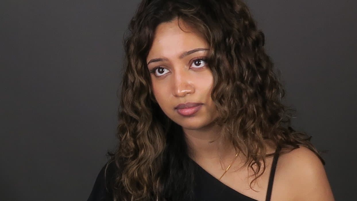 An actor mid-take
